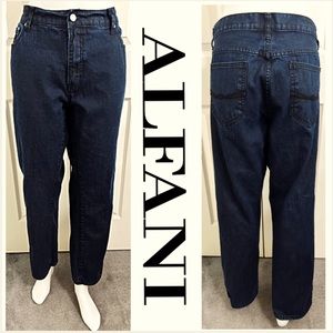 NWOT, ALFANI, BRAND NEW, 38”X 30”, Regular Cuff, Dark Denim Jeans